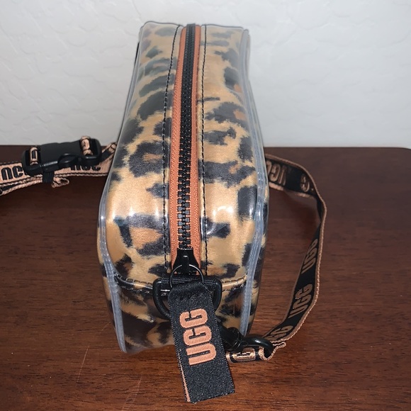 UGG BRAND NEW JANEY II CLEAR CHEETAH PRINT CROSSBODY BAG - Picture 5 of 12